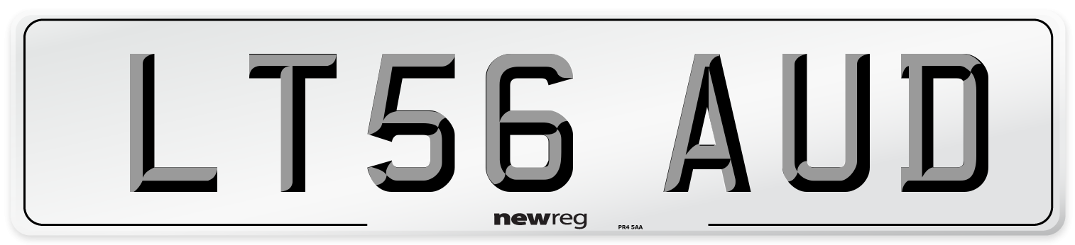 LT56 AUD Number Plate from New Reg